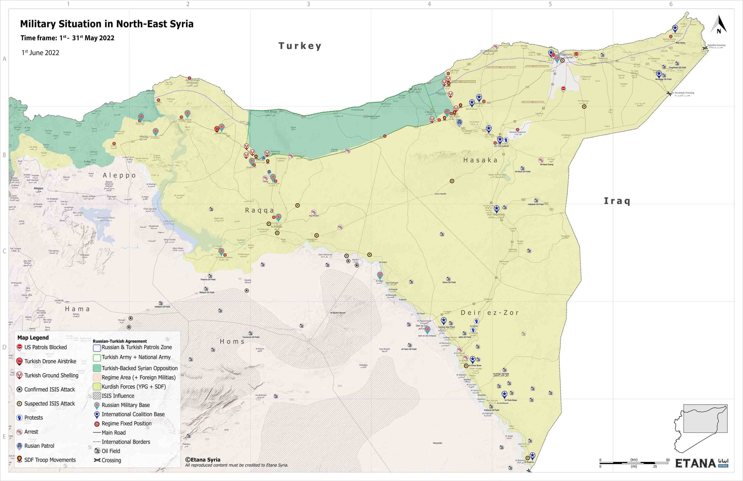 Military situation in North-East Syria