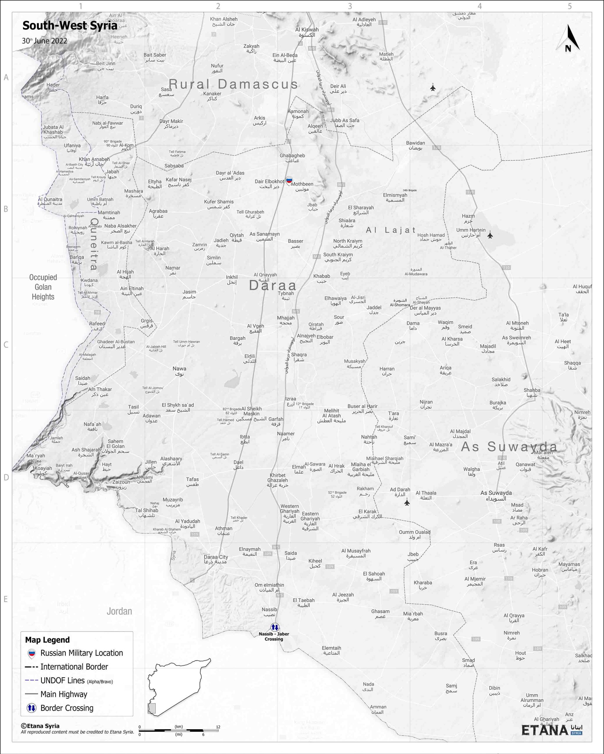 South Syria map