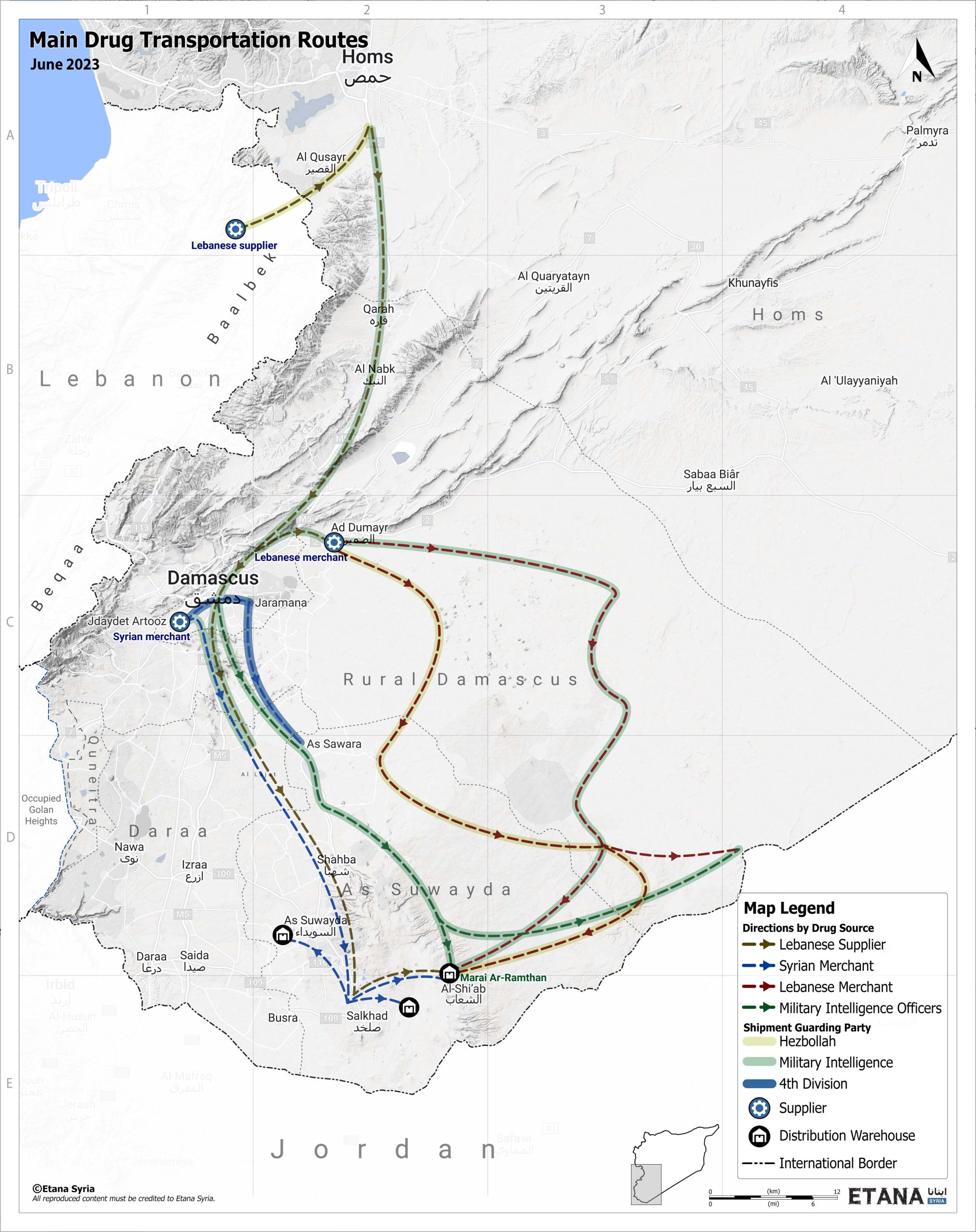 Study: South Syria’s Drug Supply Chains – June 2023